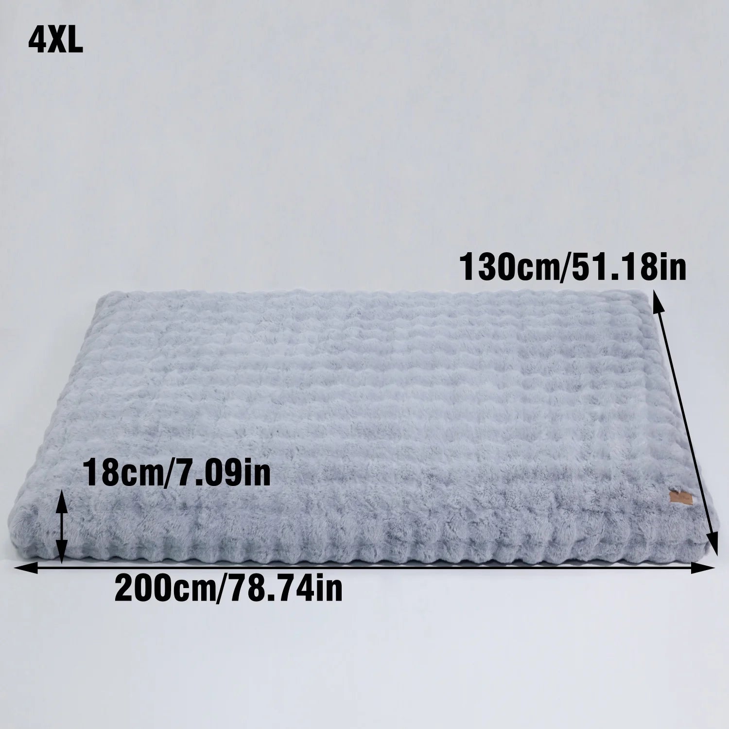 Ultra-doppeltes Plüsch-Hundebett für M–4XL