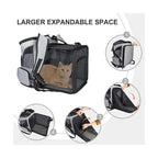 Sac à dos transport animal respirant extensible