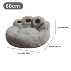 Plush Bear Paw Nest Bed Winter S–XL Dog Cat