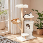 Cat tree tower plush condo scratching post