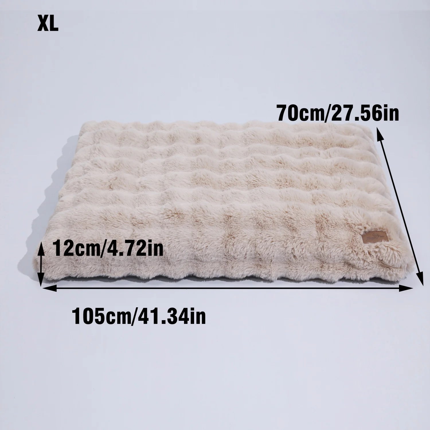 Ultra-doppeltes Plüsch-Hundebett für M–4XL